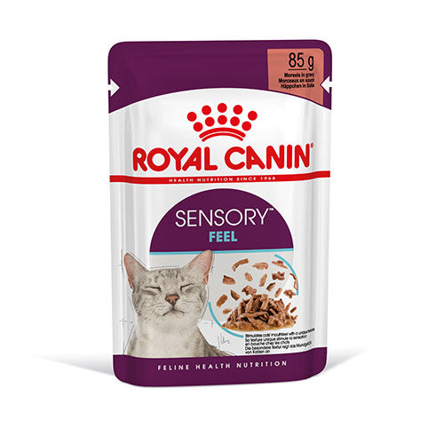 Royal Canin Sensory Feel in Gravy Adult Yetişkin Kedi Konservesi 12 Adet 85 Gr