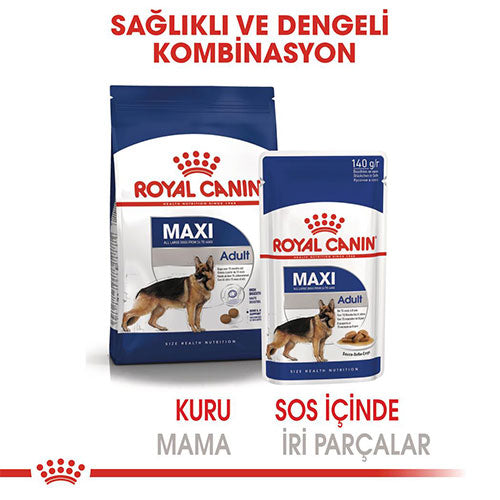 Royal Canin Maxi Adult Gravy Yetişkin Köpek Konservesi 10 Adet 140 Gr