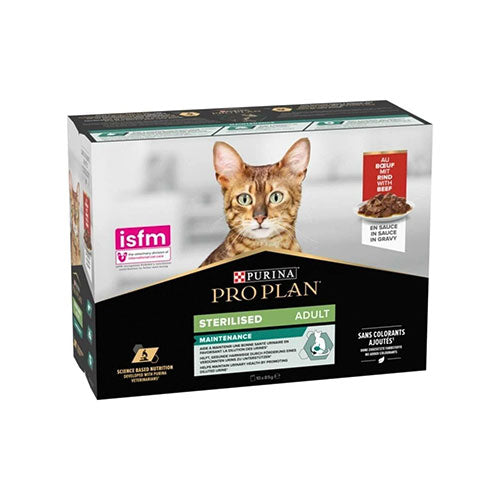 Pro Plan Sterilised Pouch Sığır Etli Kısırlaştırılmış Kedi Konservesi 10 Adet 85 Gr