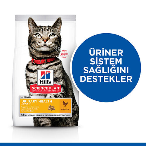 Hill’s SCIENCE PLAN Urinary Health Üriner Sistem Destekleyici Tavuklu Yetişkin Kedi Maması 1,5 Kg
