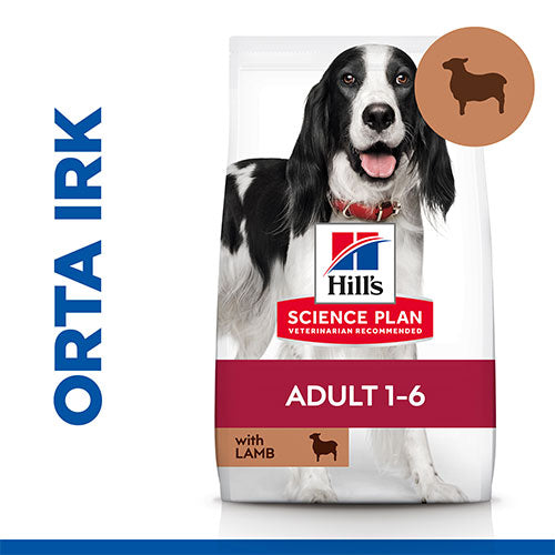 Hill’s SCIENCE PLAN Adult Medium Lamb & Rice Orta Irk Kuzulu Yetişkin Köpek Maması 14 Kg