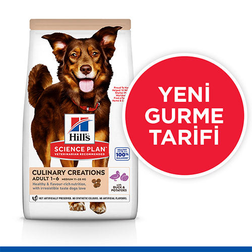 Hill’s SCIENCE PLAN Culinary Creations Ördekli ve Patatesli Yetişkin Köpek Maması 14 Kg
