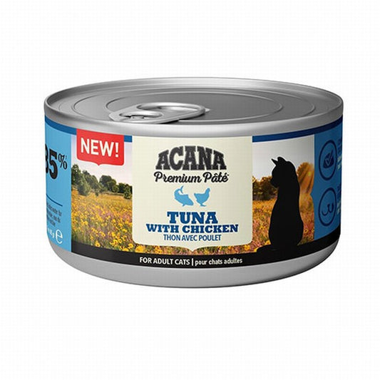 Acana Premium Pate Tuna Balıklı ve Tavuklu Ezme Yetişkin Kedi Konservesi 85 Gr