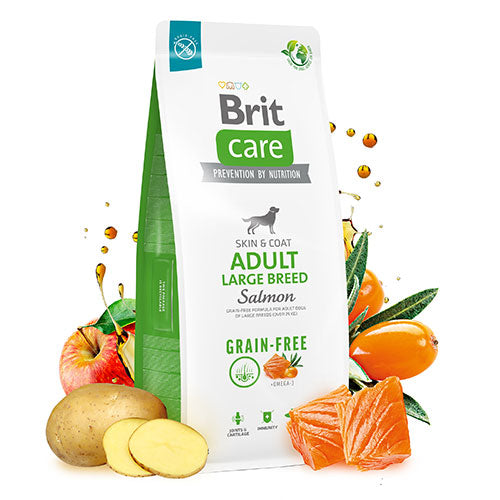 Brit Care Skin Coat Adult Large Breed Somonlu Büyük Irk Tahılsız Yetişkin Köpek Maması 12 Kg