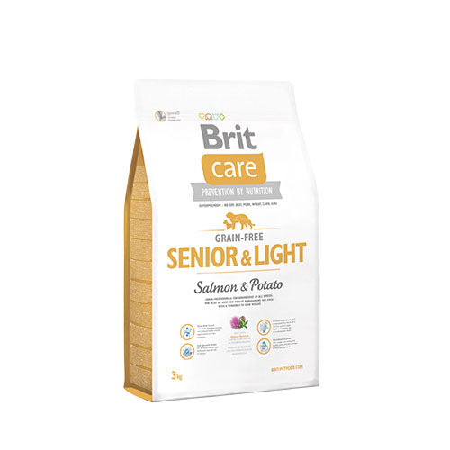 Brit Care Skin Coat Senior Light Somonlu Tahılsız Light Yaşlı Köpek Maması 3 Kg