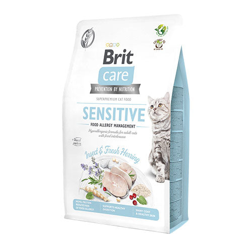 Brit Care Sensitive Hipoalerjenik Larva Proteinli Tahılsız Yetişkin Kedi Maması 2 Kg