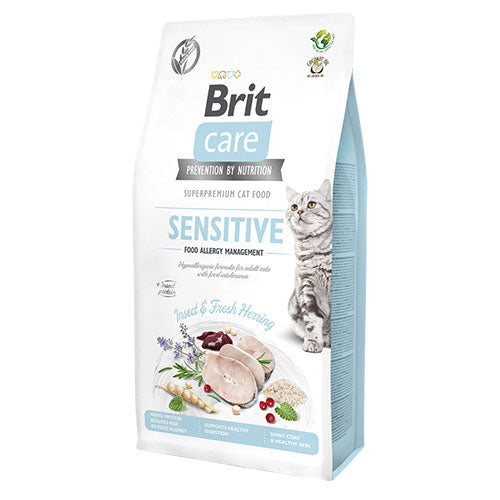 Brit Care Sensitive Hipoalerjenik Larva Proteinli Tahılsız Yetişkin Kedi Maması 7 Kg
