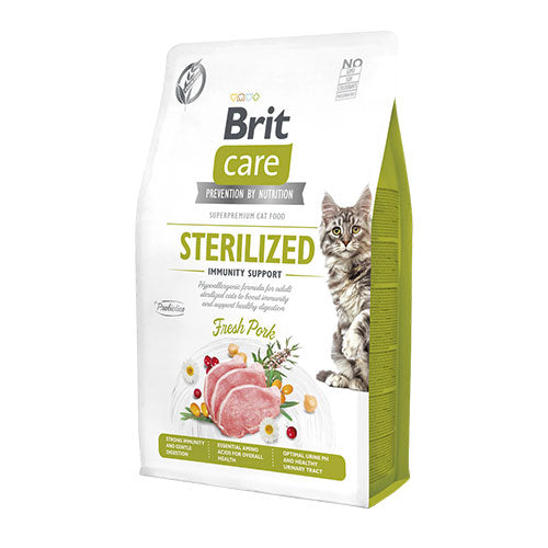 Brit Care Immunity Support Domuz Etli Tahılsız Kısırlaştırılmış Kedi Maması 2 Kg