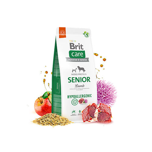 Brit Care Hipoalerjenik Kuzulu ve Pirinçli Tüm Irklar İçin Yaşlı Köpek Maması 12 Kg