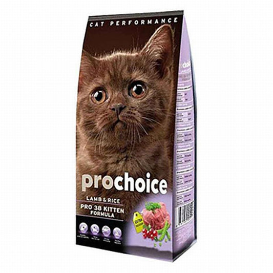 Pro Choice Pro 38 Kitten Kuzulu ve Pirinçli Yavru Kedi Maması 15 Kg