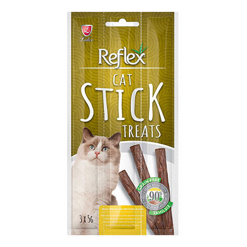 Reflex Stick Hindili ve Kuzulu Tahılsız Kedi Ödül Çubuğu 3x5 Gr