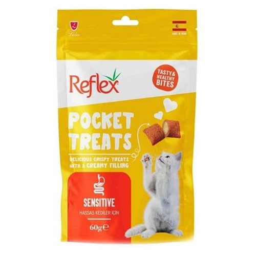 Reflex Pocket Treats Sensitive Yetişkin Kedi Ödül Maması 60 Gr