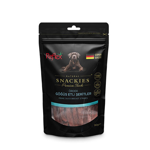 Reflex Snackies Natural Ördek Göğüs Etli Şerit Tahılsız Köpek Ödül Maması 90 Gr