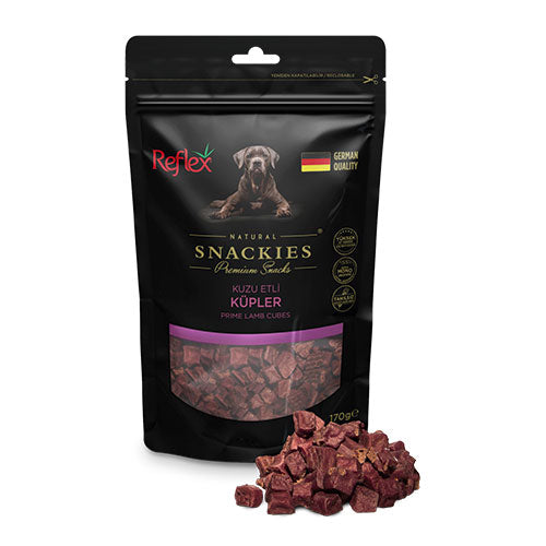 Reflex Snackies Natural Kuzu Etli Küp Tahılsız Köpek Ödül Maması 170 Gr