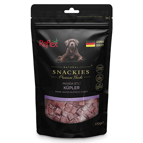Reflex Snackies Natural Manda Etli Küp Tahılsız Köpek Ödül Maması 170 Gr