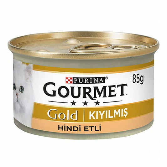 Gourmet Gold Kıyılmış Hindi Etli Yetişkin Kedi Konservesi 6 Adet 85 Gr