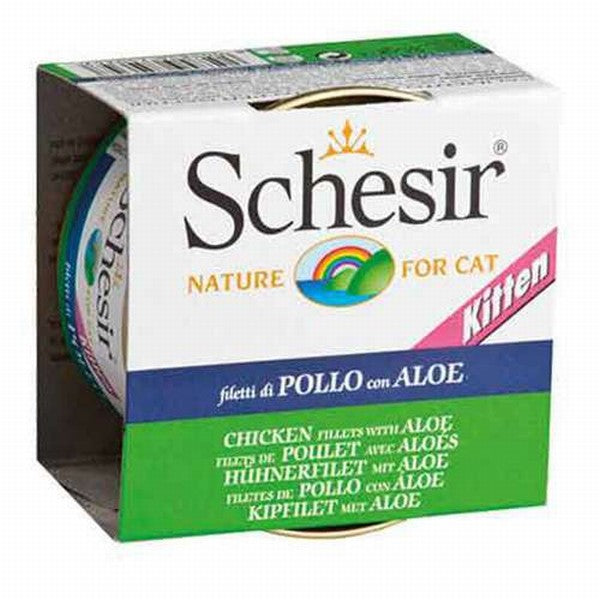 Schesir Tavuklu ve Aloe Veralı Yavru Kedi Konservesi 6 Adet 85 Gr