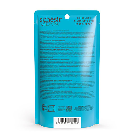Schesir After Dark Pouch Tavuklu ve Bıldırcın Yumurtalı Tahılsız Yetişkin Kedi Konservesi 12 Adet 80 Gr