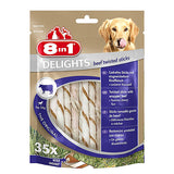 8in1 Delights Bones Biftekli Twested Sticks Burgu Çubuğu Köpek Ödülü 190 Gr