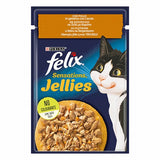 Felix Pouch Sensations Jellies Tavuklu ve Havuçlu Yetişkin Kedi Konservesi 85 Gr