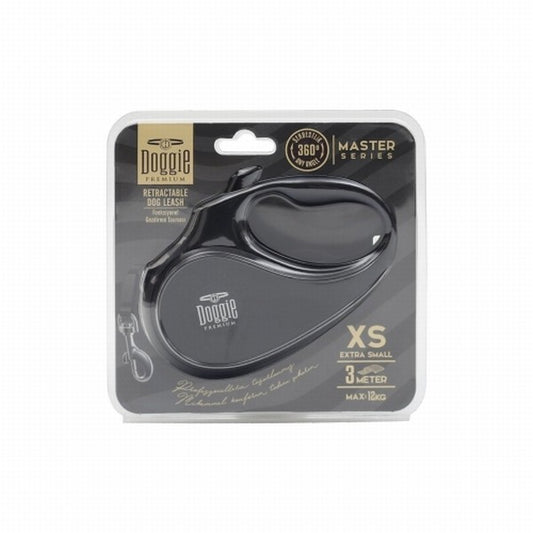 Doggie Otomatik Köpek Tasması Master Seri XS Siyah