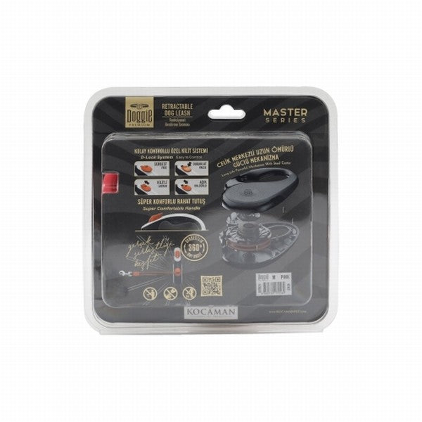 Doggie Otomatik Köpek Tasması Master Seri Medium Pembe