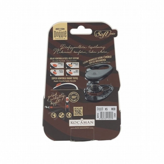 Doggie Otomatik Köpek Tasması Soft Seri XS Kırmızı