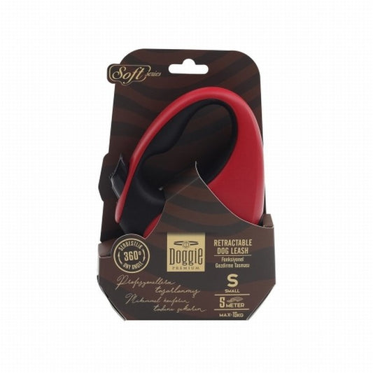 Doggie Otomatik Köpek Tasması Soft Seri Small Kırmızı