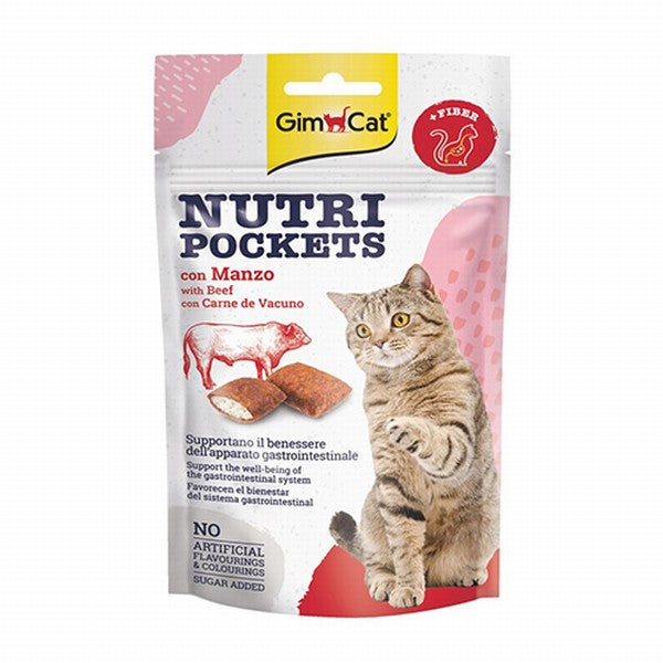 GimCat Nutripockets Biftekli Malt Kedi Ödülü 60 Gr