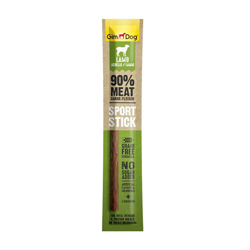 GimDog Sport Sticks Kuzu Etli Tahılsız Köpek Ödül Çubuğu 12 Gr