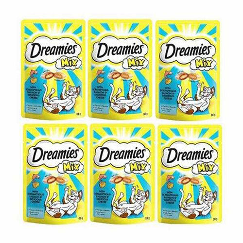 Dreamies Mix Somonlu ve Peynirli Kedi Ödülü 6x60 Gr