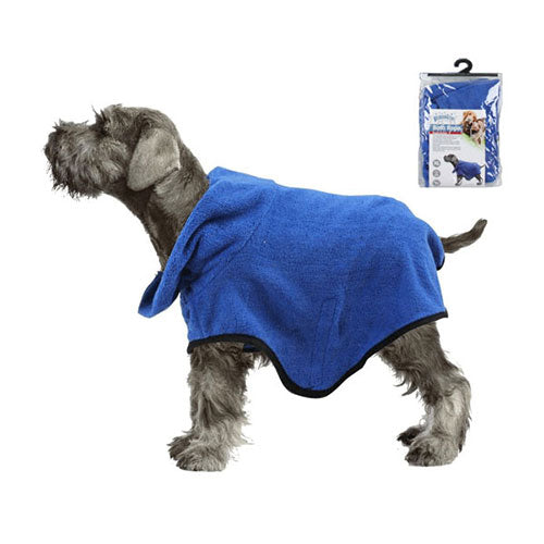 Pawise Köpek Bornozu Small Mavi 50x29 Cm