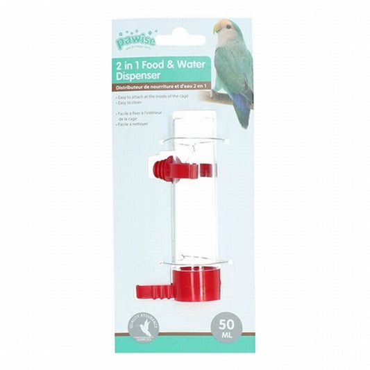 Pawise Plastik Kuş Suluğu ve Yemliği 50 Ml 11 Cm