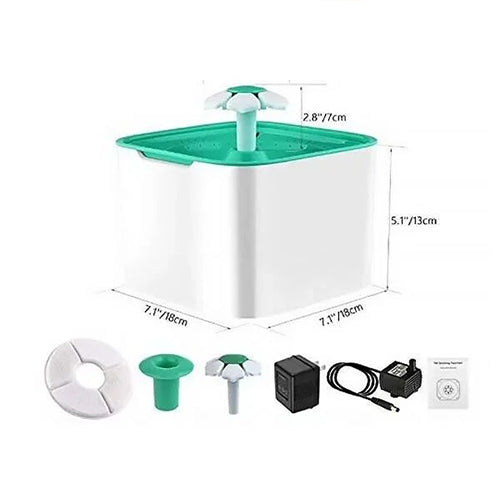 EuroCat Holytachi 3 in 1 Papatya Otomatik Kedi Su Pınarı 18x13x7 Cm