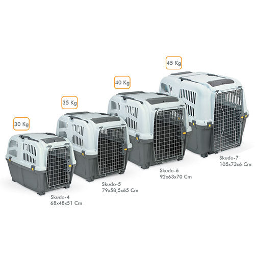 Skudo-8 Iata Tekerleksiz Plastik Kedi ve Köpek Taşıma Kafesi 118x81x88 Cm