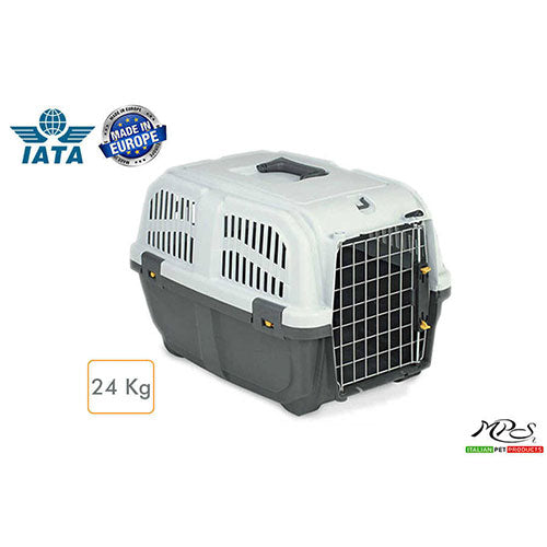 Skudo-3 Iata Tekerleksiz Plastik Kedi ve Köpek Taşıma Kafesi 60x40x39 Cm