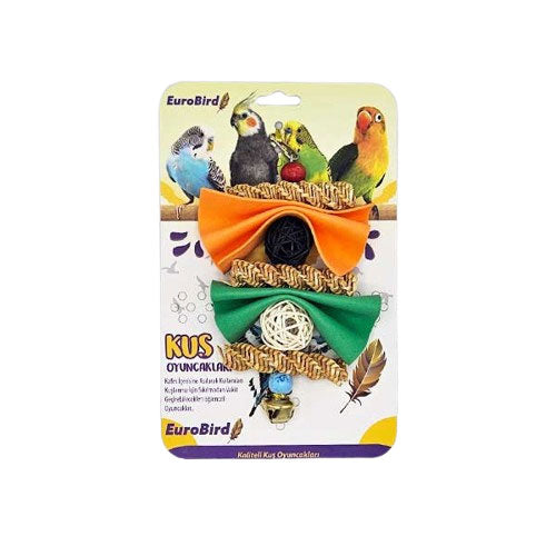 EuroBird Kuş Oyuncağı Zilli 3 Burgu 2 Kçe 2 Top