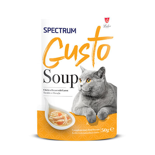Spectrum Gusto Tavuklu ve Havuçlu Kedi Çorbası 50 Gr