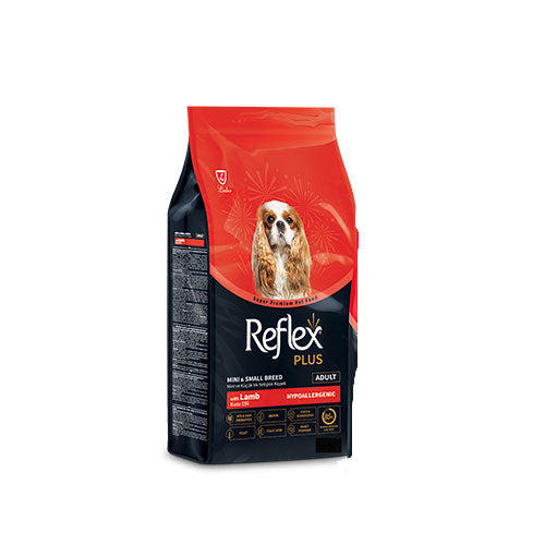 Reflex Plus Mini Small Kuzulu ve Pirinçli Küçük Irk Yetişkin Köpek Maması 1,5 Kg