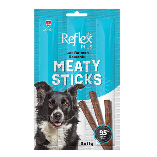 Reflex Plus Meaty Sticks Somonlu Tahılsız Köpek Ödül Çubuğu 3x11 Gr