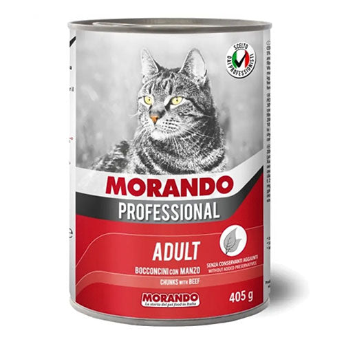Morando Professional Biftekli Yetişkin Kedi Konservesi 405 Gr
