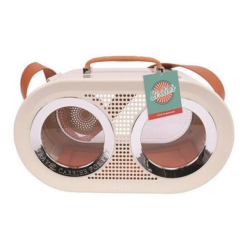 M-Pets Radio Kedi ve Küçük Irk Köpek Taşıma Çantası Beyaz 50x23x31 Cm