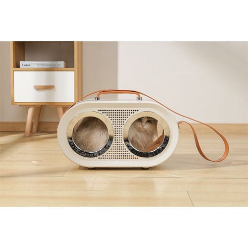 M-Pets Radio Kedi ve Küçük Irk Köpek Taşıma Çantası Beyaz 50x23x31 Cm