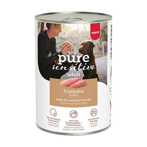 Mera Pure Sensitive Adult Hindili Yetişkin Köpek Konservesi 400 Gr