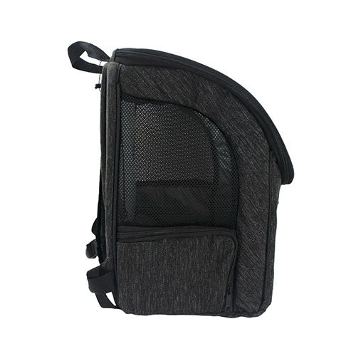 Lepus Backpack Şeffaf Kapaklı Kedi ve Köpek Taşıma Çantası Siyah 30x25x40 Cm