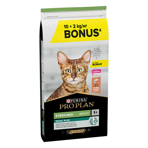 Pro Plan Sterilised Somonlu Kısırlaştırılmış Kedi Maması 10+2 Kg Bonus Paket