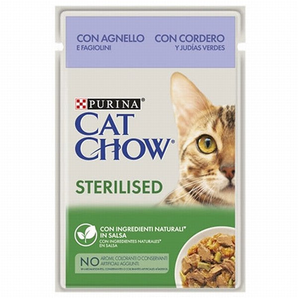 Cat Chow Sterilised Pouch Kuzulu Kısırlaştırılmış Kedi Konservesi 26 Adet 85 Gr