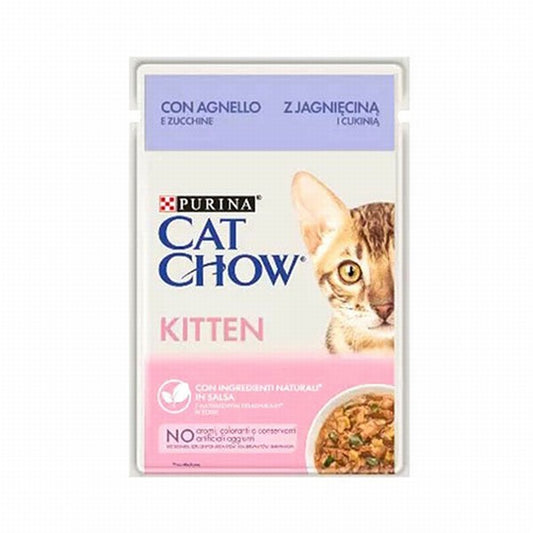 Cat Chow Kitten Pouch Kuzulu Yavru Kedi Konservesi 6 Adet 85 Gr