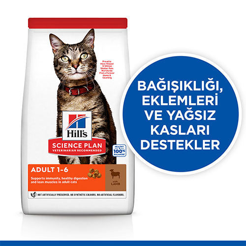 Hill’s SCIENCE PLAN Adult Lamb Kuzulu Yetişkin Kedi Maması 3 Kg