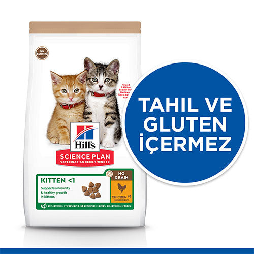 Hill’s SCIENCE PLAN No Grain Tavuklu Tahılsız Yavru Kedi Maması 1,5 Kg